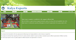 Desktop Screenshot of kalyaexports.com